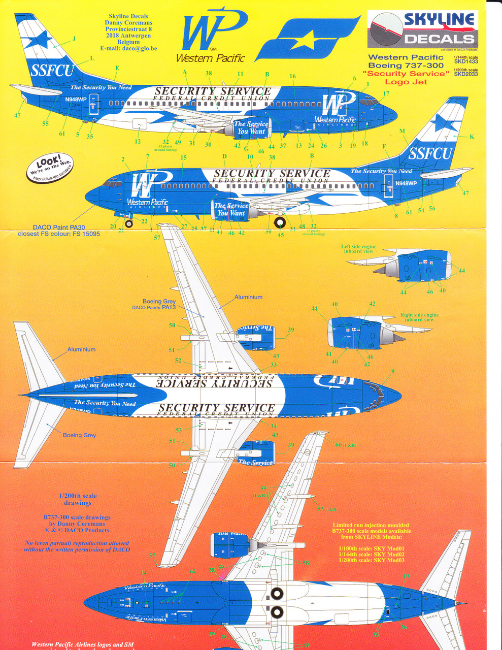 WESTERN PACIFIC B 737-301 N949WP