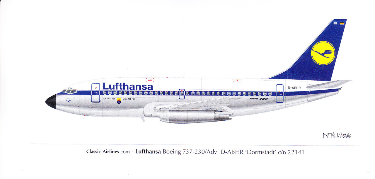 特売中1/200 Lufthansa Boeing 737-200 Wolfsburg #D-ABFW 民間航空機