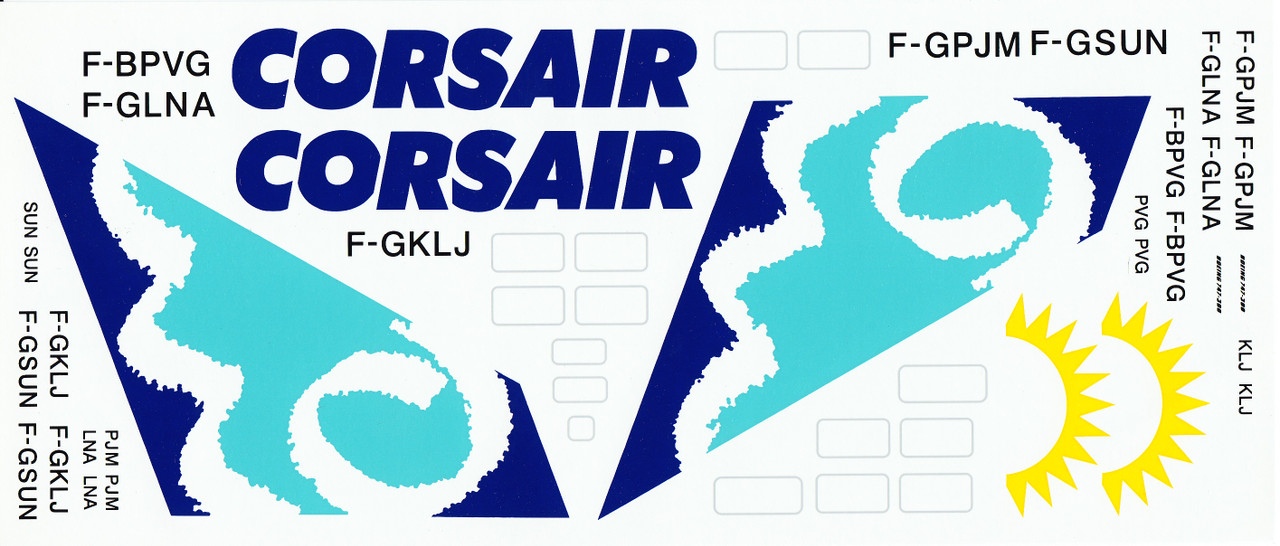 1/400 CORS AIR 747−300 「キスマークバージョン」 Corsair Boeing 747-300 Kiss livery registration F-GSEX