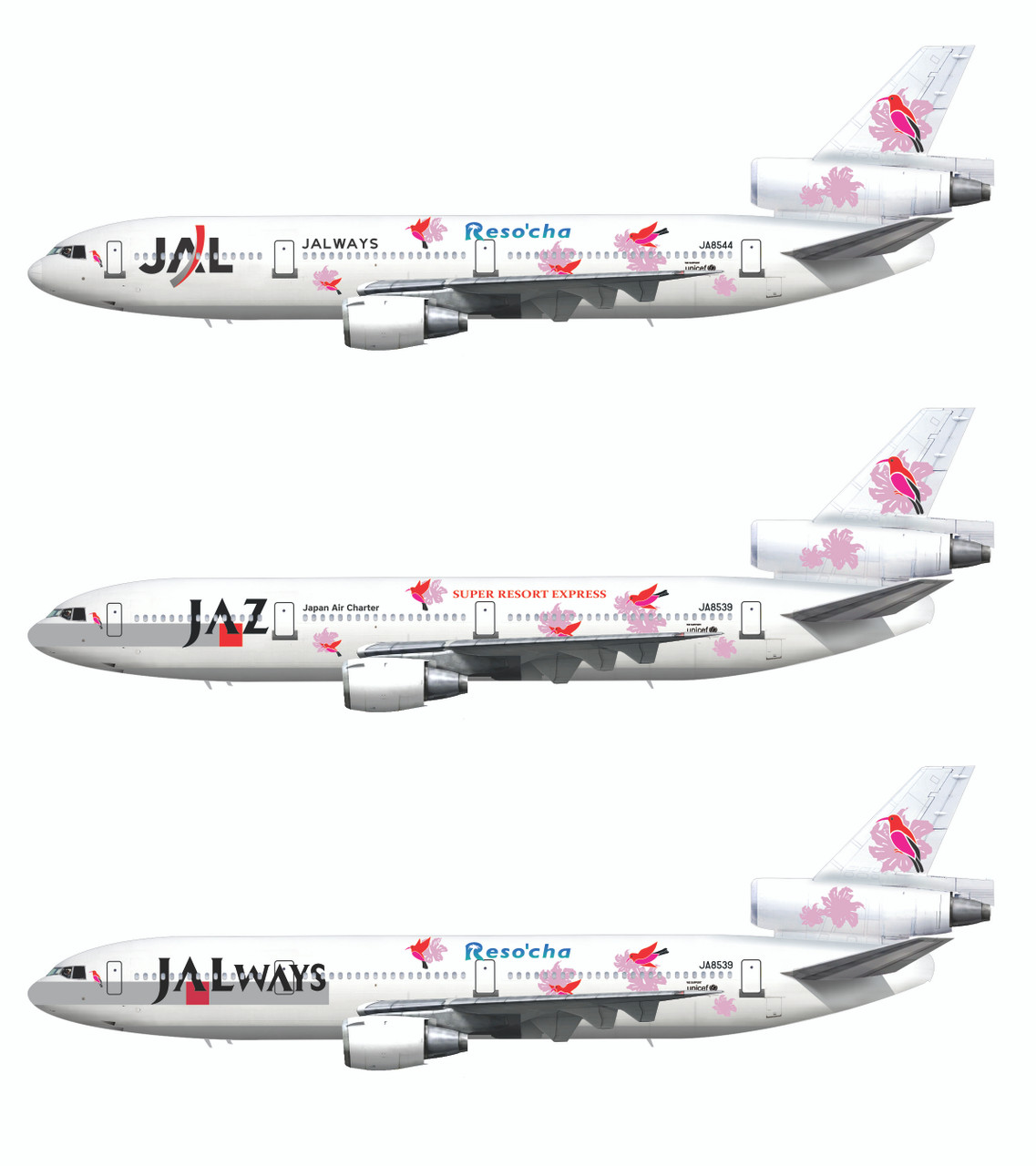 JAL ways DC-10-40 Reso'cha　けん JAL ways DC-10-40 Reso'cha けん JAL Ways | McDonnell Douglas