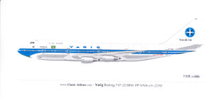1/144 Scale Decal Varig 747-200 Delivery