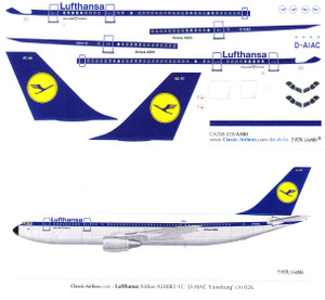 1/200 Scale Decal Lufthansa A-300