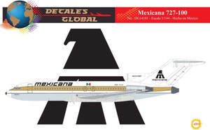 1/144 Scale Decal Mexicana 727-100
