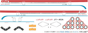 1/200 Scale Decal Alia Royal Jordanian L-1011