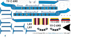 1/96 Scale Decal LAV - Aeropostal Viscount 700 Delivery