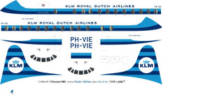 1/96 Scale Decal KLM Viscount 800