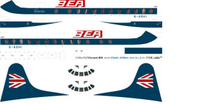 1/96 Scale Decal BEA Speekjack Viscount 800