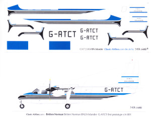1/72 Scale Decal BN2 Islander Prototype