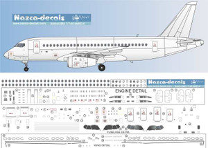 1/144 Scale Decal Detail Sheet Sukhoi SRJ