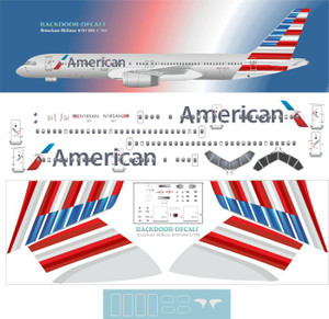 1/200 Scale Decal American 757-200