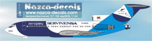 1/144 Scale Decal Aero Peru / Servivensa 727-100