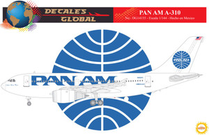 1/144 Scale Decal Pan American A-310