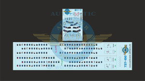 1/144 Scale Decal Lifelike Cockpit / Windows / Doors 737-100