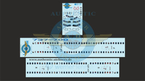 1/144 Scale Decal Lifelike Cockpit / Windows / Doors 737-700