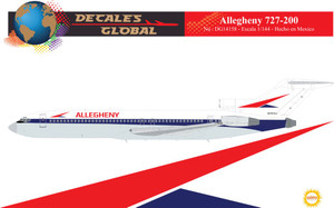 1/144 Scale Decal Allegehny 727-200