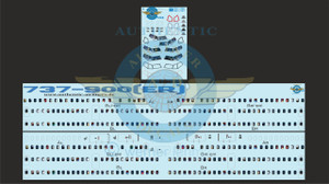 1/144 Scale Decal Lifelike Cockpit / Windows / Doors 737-900