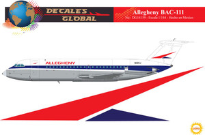 1/144 Scale Decal Allegehny BAC-111