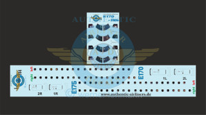 1/144 Scale Decal Lifelike Cockpit / Windows / Doors ERJ-170 / 175