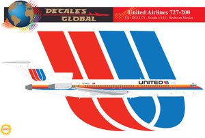 1/144 Scale Decal United 727-200
