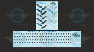 1/72 Scale Decal Lifelike Cockpit / Windows / Door BAC111-500