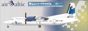 1/144 Scale Decal Air Baltic F-50 Blue Lady