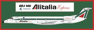 1/144 Scale Decal Alitalia Express ERJ-145