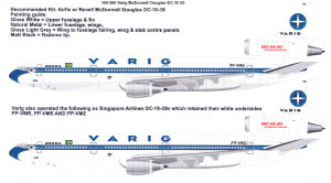 1/144 Scale Decal VARIG Brasil McDonnell Douglas DC-10-30