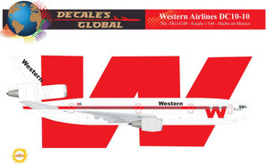 1/144 Scale Decal Western DC-10