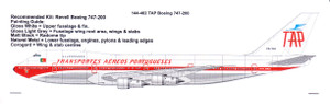 1/144 Scale Decal TAP Boeing 747-282