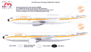 1/144 Scale Decal Airbus Prototype A300B1/B4
