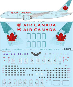 1/144 Scale Decal Air Canada Boeing 787-8