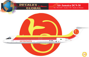 1/144 Scale Decal Air Jamaica DC9-30