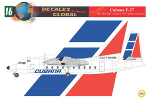 1/144 Scale Decal Cubana F-27