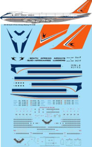 1/200 Scale Decal South African Airways Boeing 747-244B