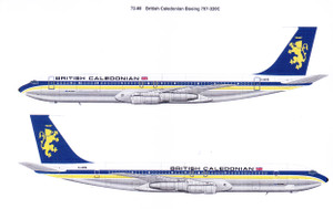 1/72 Scale Decal British Caledonian 1970s Boeing 707-320C