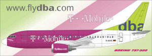 1/144 Scale Decal DBA 737-300 T-MOBILE
