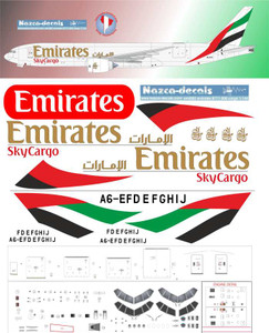 1/144 Scale Decal Emirates B777-200F SkyCargo