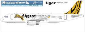 1/144 Scale Decal Tiger Airways A-320