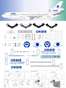 1/200 Scale Decal Orbis DC-10