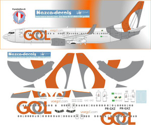 1/144 Scale Decal GOL 737-800