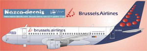 1/144 Scale Decal SN Brussels Airlines A-319