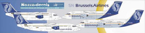 1/144 Scale Decal SN Brussels Airlines Avroline