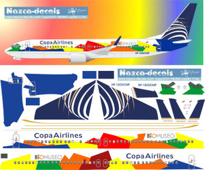 1/144 Scale Decal Copa 737-800 Logojet BioMuseo
