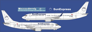 1/144 Scale Decal SunExpress B737-700 / 800