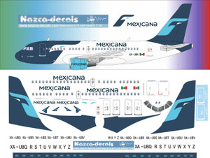 1/144 Scale Decal Mexicana A-318