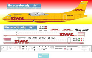 1/144 Scale Decal DHL ATR-72 Farnair Europa