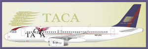 1/144 Scale Decal TACA A-320 with Parrot