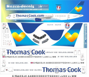 1/144 Scale Decal Thomas Cook 757-200