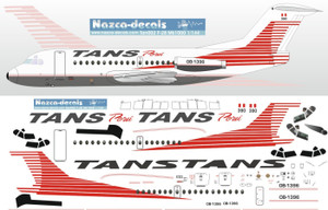 1/144 Scale Decal TANS Peru F-28