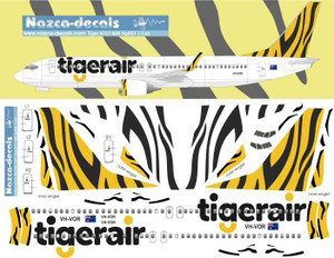 1/200 Scale Decal Tigerair 737-800